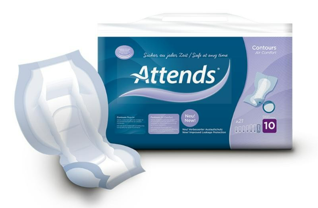Attends Contours Air Comfort 10 Pads 3300ml
