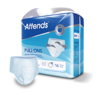 Attends Pull On 8 Drop Large 2899ml