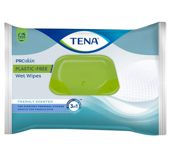 Tena Plastic Free Wet Wipe